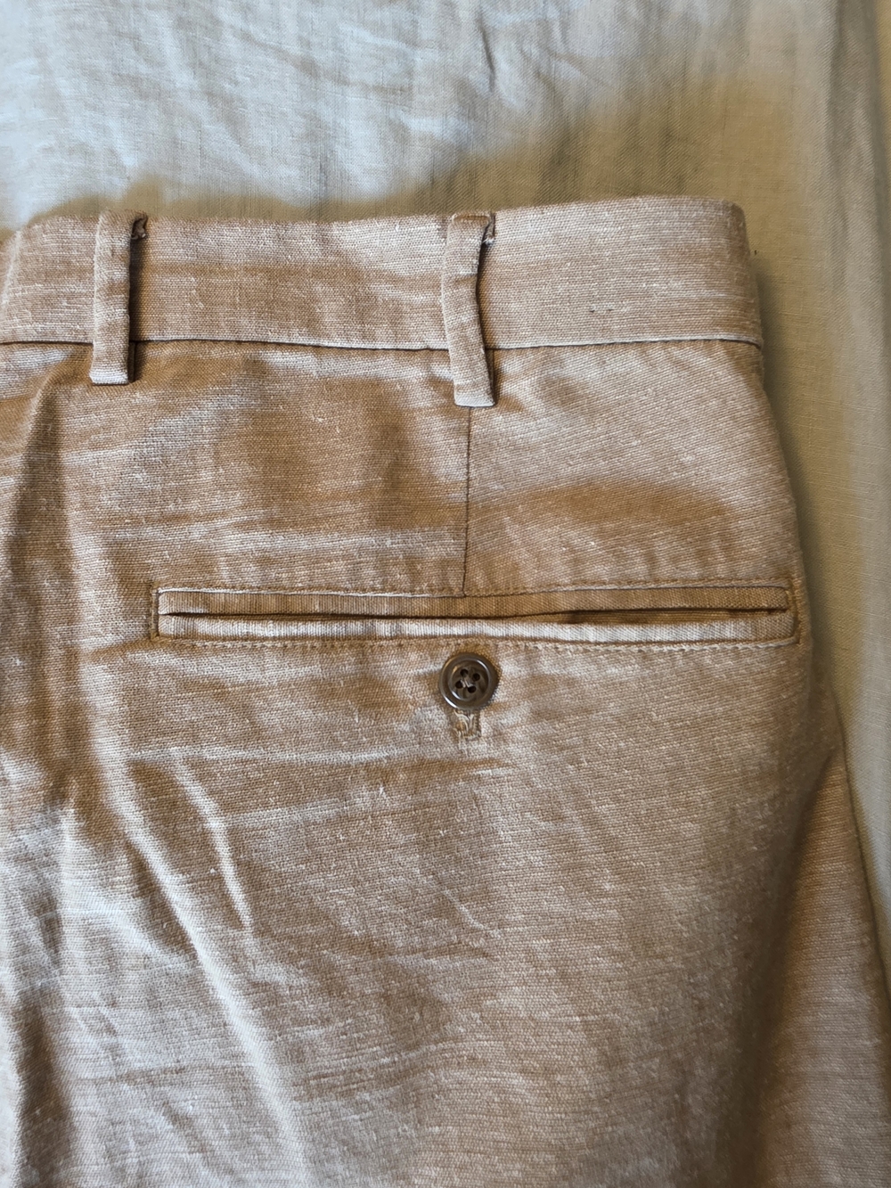 Men's GAP Linen Cotton Pants in Tan